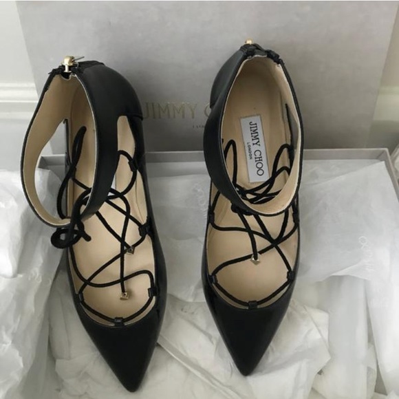 JIMMY CHOO Ankle Strap Ballet Flats - Picture 8 of 8